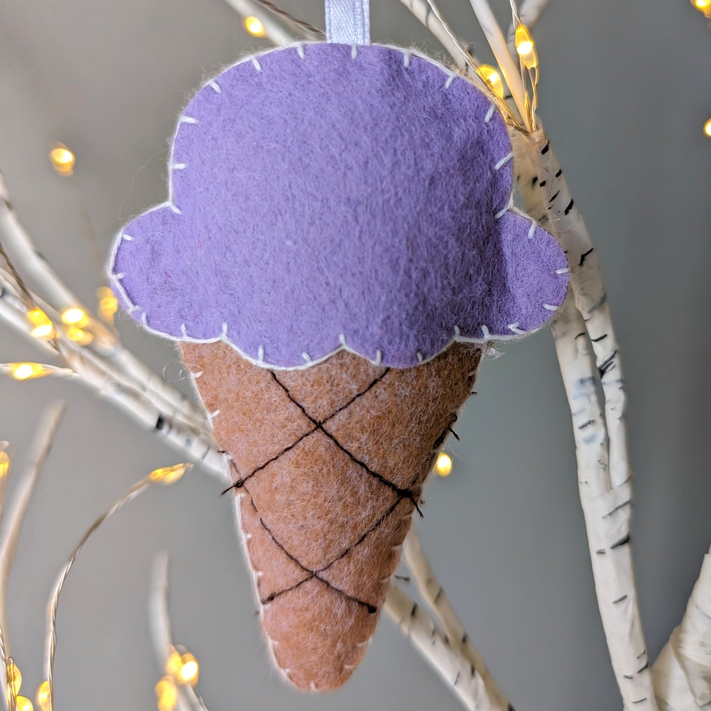 Ice Cream Ornaments - Made of Felt - Set of 6